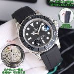 VS Factory Rolex Yacht-master 3235 Movement 40mm Black Face Oysterflex Watch